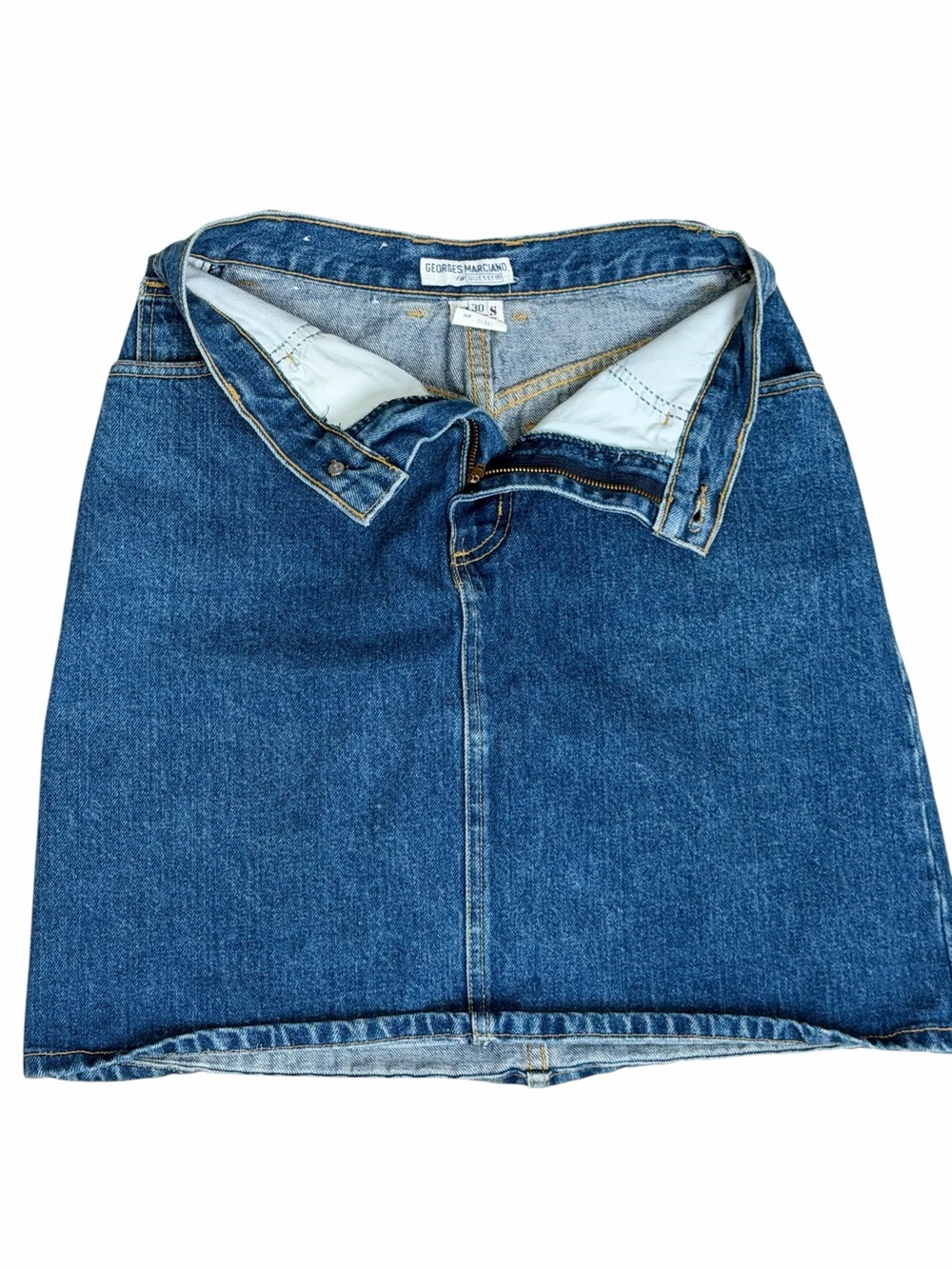 Guess by Marciano Dark Blue Denim Mini Skirt